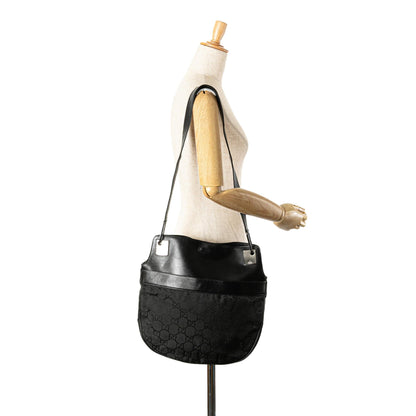 Gucci GG Canvas and Leather Shoulder Bag