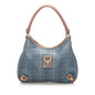 Gucci GG Denim Abbey D-Ring Shoulder Bag (SHG-34010)