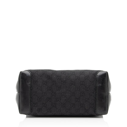 Gucci GG Denim Front Pocket Small Tote (SHF-23640)