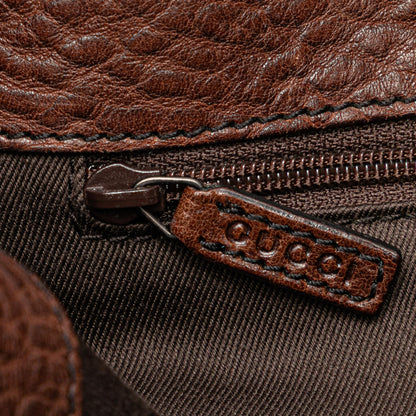 Gucci GG Denim Horsebit Shoulder Bag