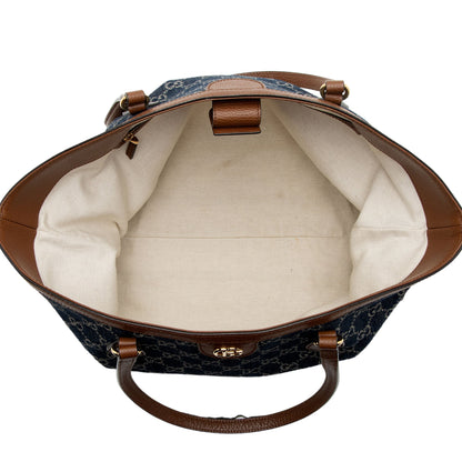 Gucci GG Denim Ophidia Medium Tote (SHF-YdRSNY)