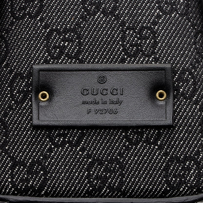 Gucci GG Denim Structured Shoulder Bag (SHF-19556)