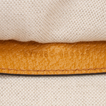 Gucci GG Raffia Horsebit 1955 Small Shoulder Bag