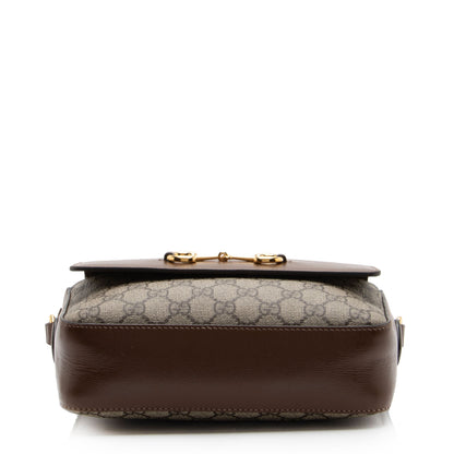 Gucci GG Supreme 1955 Horsebit Small Shoulder Bag (SHF-o9bVc1)