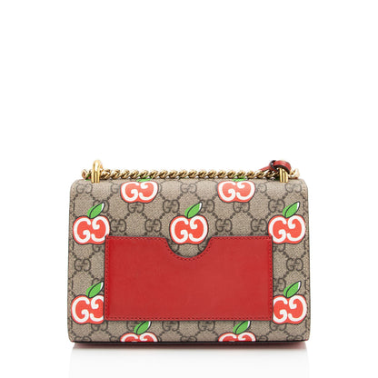 Gucci GG Supreme Apple Padlock Small Shoulder Bag