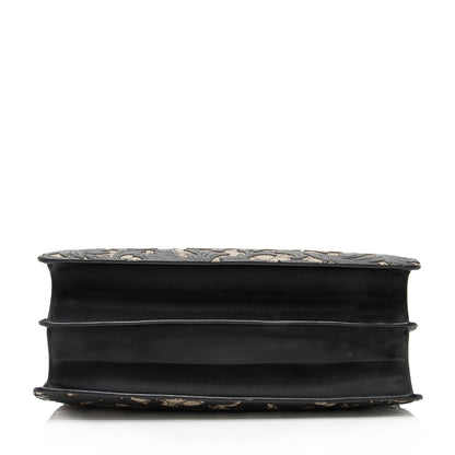 Gucci GG Supreme Arabesque Top Handle Convertible Small Tote (SHF-23364)