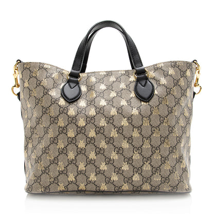 Gucci GG Supreme Bee Soft Small Tote (SHF-20570)