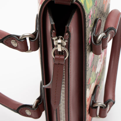 Gucci GG Supreme Blooms Mini Zip Tote