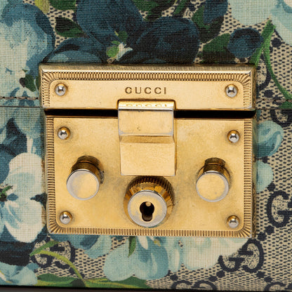 Gucci GG Supreme Blooms Padlock Small Shoulder Bag (SHF-aRDxaC)