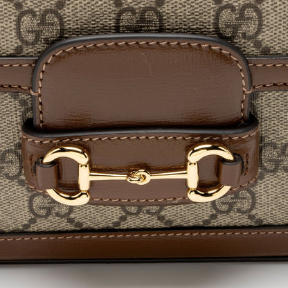 Gucci GG Supreme Chain Horsebit 1955 Small Shoulder Bag