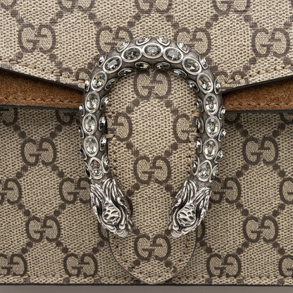 Gucci GG Supreme Crystal Dionysus Medium E/W Shoulder Bag