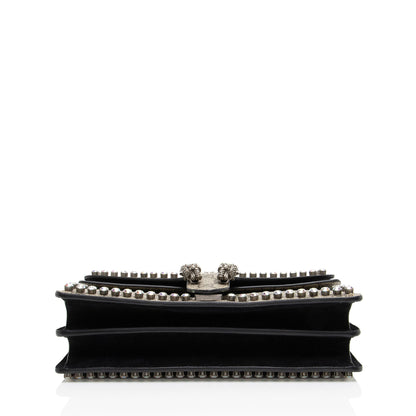 Gucci GG Supreme Crystal Studded Dionysus Medium Shoulder Bag