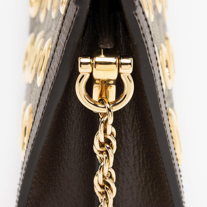 Gucci GG Supreme Eyelet Ophidia Small Chain Shoulder Bag (SHF-20pOYc)