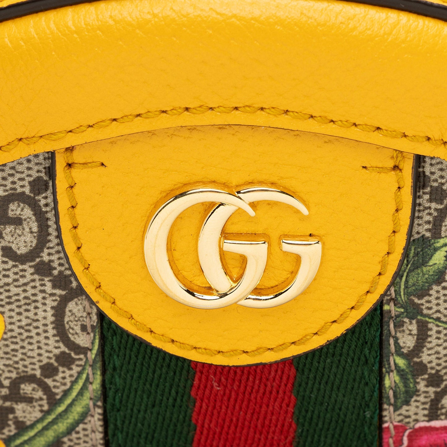 Gucci GG Supreme Flora Ophidia Round Mini Shoulder Bag
