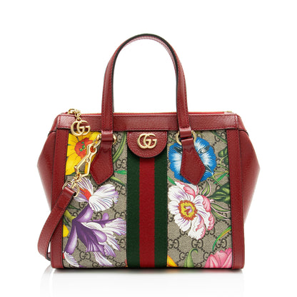 Gucci GG Supreme Flora Ophidia Small Tote