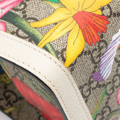 Gucci GG Supreme Flora Padlock Small Tote