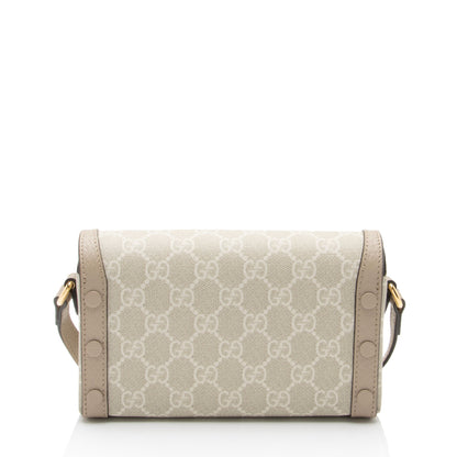 Gucci GG Supreme Horsebit 1955 Mini Shoulder Bag (SHF-FQ4V0d)