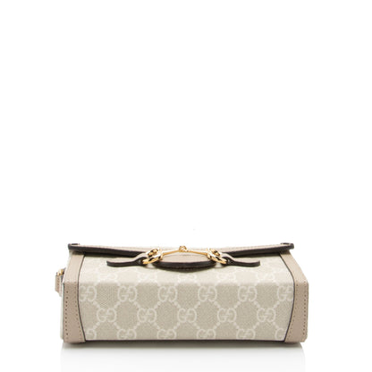 Gucci GG Supreme Horsebit 1955 Mini Shoulder Bag (SHF-FQ4V0d)