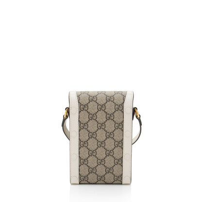 Gucci GG Supreme Horsebit 1955 Vertical Mini Shoulder Bag (SHF-eO3rqs)