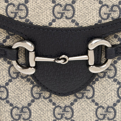 Gucci GG Supreme Horsebit 1955 Vertical Mini Shoulder Bag (SHF-QFKbub)