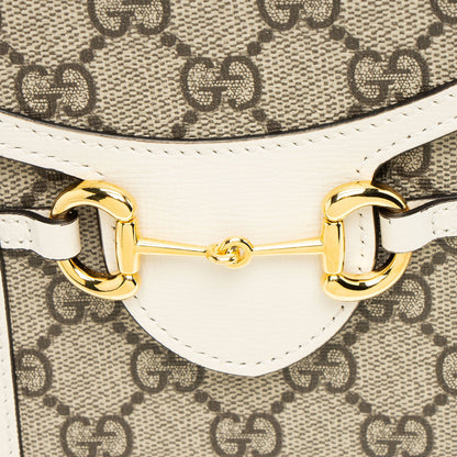 Gucci GG Supreme Horsebit 1955 Vertical Mini Shoulder Bag