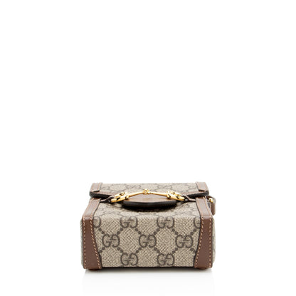 Gucci GG Supreme Horsebit 1955 Vertical Mini Shoulder Bag