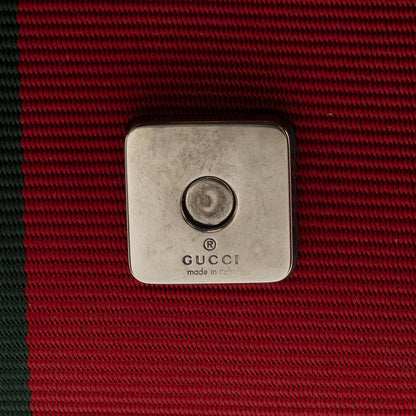 Gucci GG Supreme Horsebit Web Chain Shoulder Bag (SHF-lQWg6i)