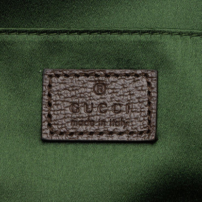 Gucci GG Supreme Horsebit Web Chain Shoulder Bag