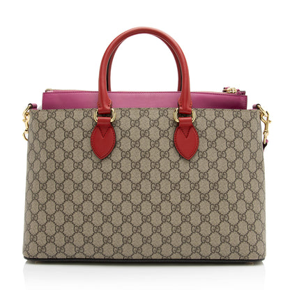 Gucci GG Supreme Large Zip Tote (SHF-23742)