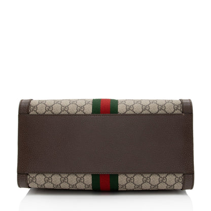 Gucci GG Supreme Ophidia Medium Top Handle Tote (SHF-CFDl5D)