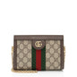 Gucci GG Supreme Ophidia Mini Chain Shoulder Bag (SHF-SgHmHl)