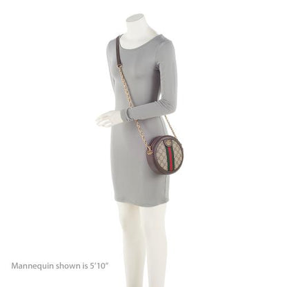 Gucci GG Supreme Ophidia Round Mini Shoulder Bag (SHF-23729)