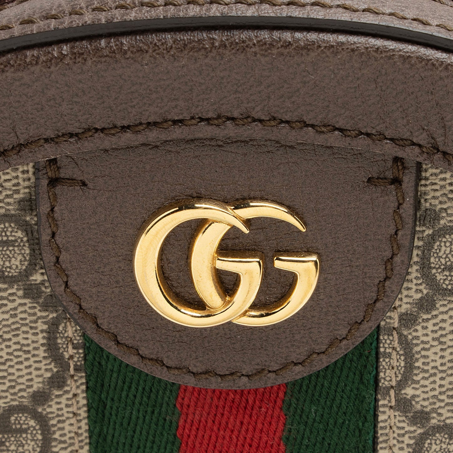 Gucci GG Supreme Ophidia Round Mini Shoulder Bag (SHF-nhYXSB)