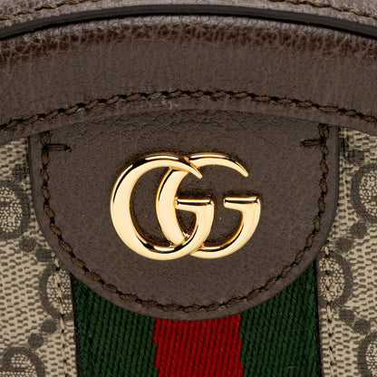 Gucci GG Supreme Ophidia Round Mini Shoulder Bag (SHF-99m356)