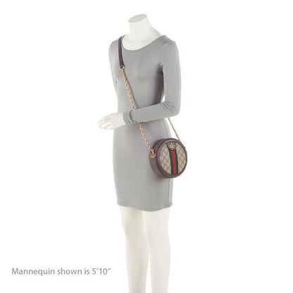 Gucci GG Supreme Ophidia Round Mini Shoulder Bag (SHF-99m356)