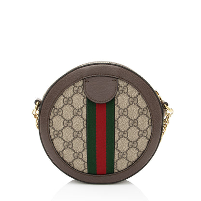 Gucci GG Supreme Ophidia Round Mini Shoulder Bag
