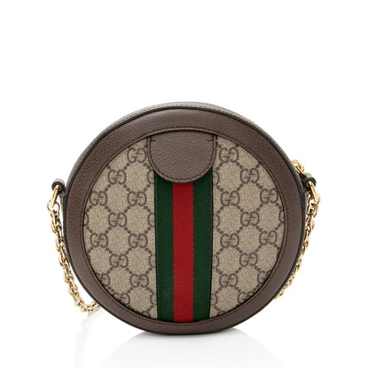Gucci GG Supreme Ophidia Round Mini Shoulder Bag