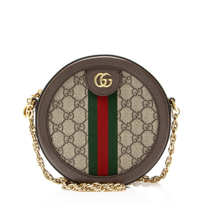 Gucci GG Supreme Ophidia Round Mini Shoulder Bag