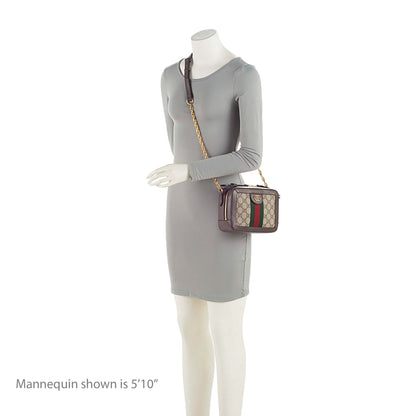 Gucci GG Supreme Ophidia Top Handle Mini Shoulder Bag (SHF-NuNUZp)