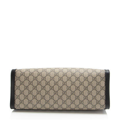 Gucci GG Supreme Padlock Chain Medium Shoulder Bag (SHF-aTdUTN)