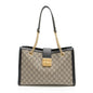Gucci GG Supreme Padlock Chain Medium Shoulder Bag (SHF-aTdUTN)