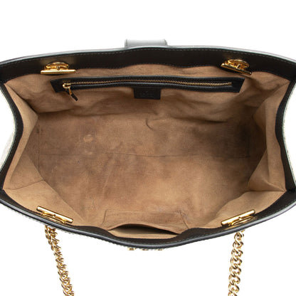 Gucci GG Supreme Padlock Chain Medium Shoulder Bag