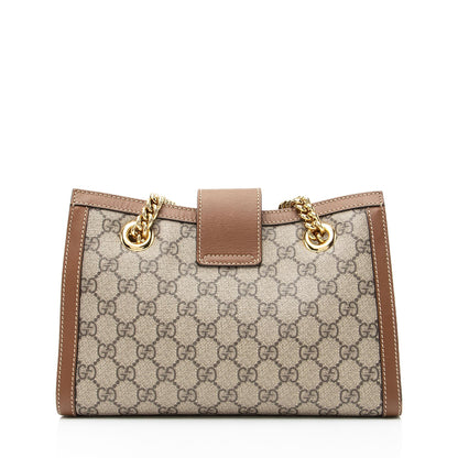 Gucci GG Supreme Padlock Chain Small Shoulder Bag (SHF-23018)