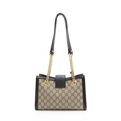 Gucci GG Supreme Padlock Chain Small Shoulder Bag
