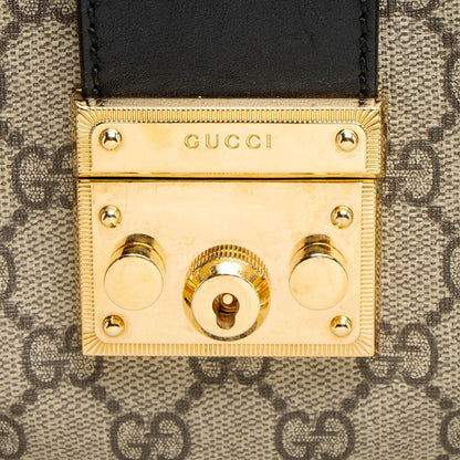 Gucci GG Supreme Padlock Chain Small Shoulder Bag
