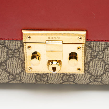 Gucci GG Supreme Padlock Medium Shoulder Bag