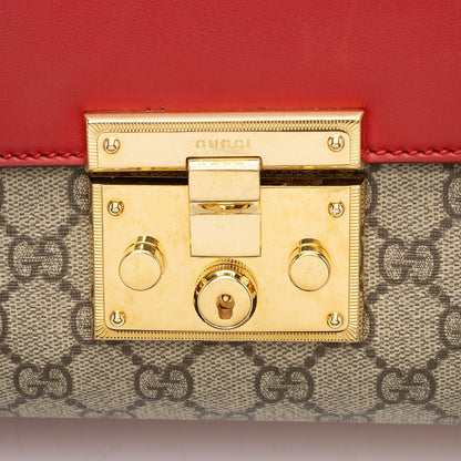 Gucci GG Supreme Padlock Medium Shoulder Bag
