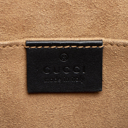Gucci GG Supreme Padlock Saddle Medium Shoulder Bag