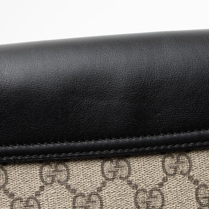 Gucci GG Supreme Padlock Saddle Medium Shoulder Bag