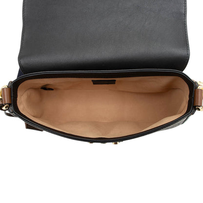 Gucci GG Supreme Padlock Saddle Medium Shoulder Bag